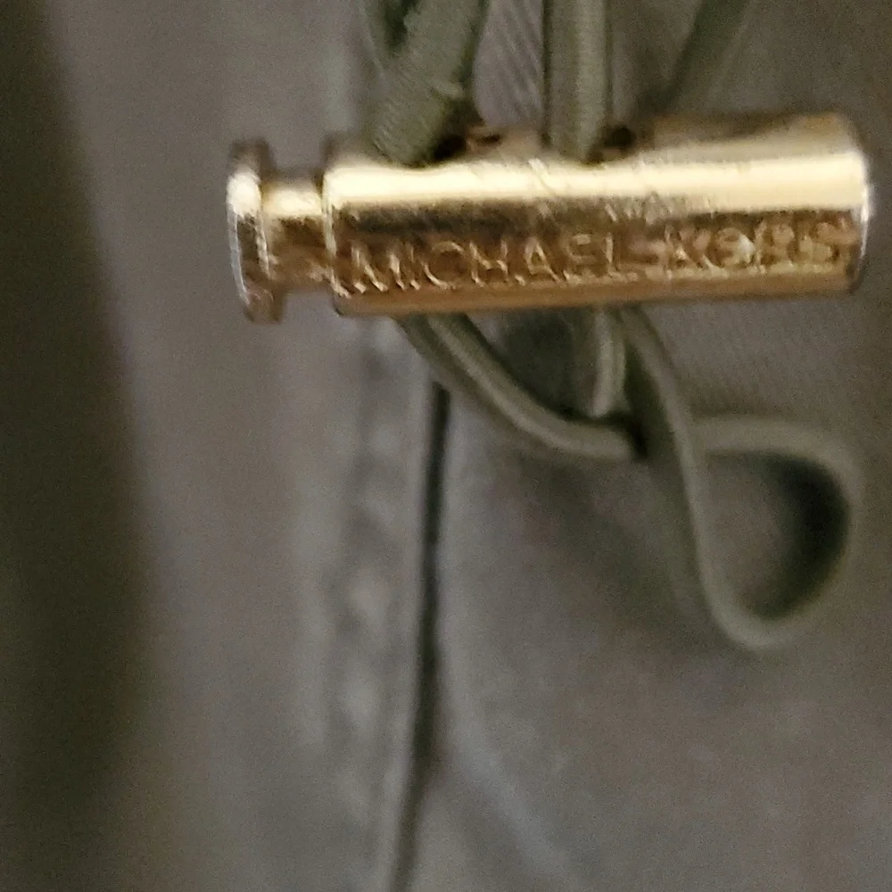 Michael Kors Womens Anorak Utility Zipper & Snap Jacket with Gold Hardware - Picture 6 of 7